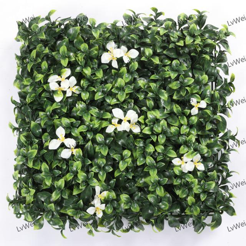 Premium Artificial Green Apple Leaf Wall Panel - Durable Vertical Greenery for Commercial Spaces