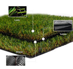 Medium Flat Type Lw Plastic Woven Bags Green Carpet Artificial Turf