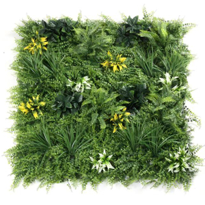 1m X 1m Artificial Green Wall Panel - UV Resistant Fake Plant Wall for Indoor & Outdoor