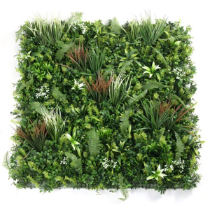 High-Quality PE 1m X 1m Artificial Hedge Panel - UV Protected & Fire Retardant