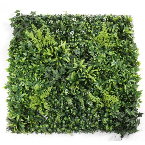 Outdoor Artificial Green Wall 100x100cm - Weatherproof & Fade-Resistant